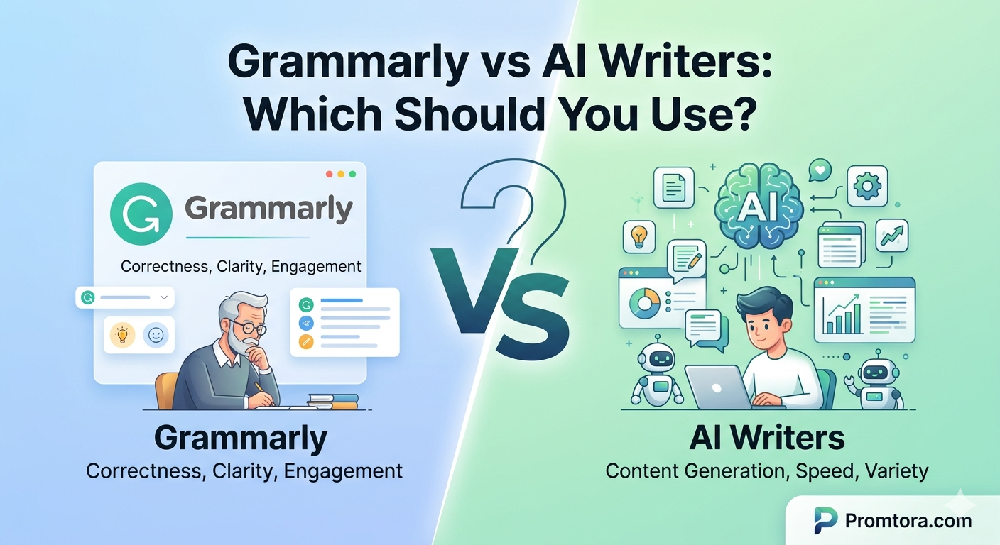 Grammarly vs AI Writers